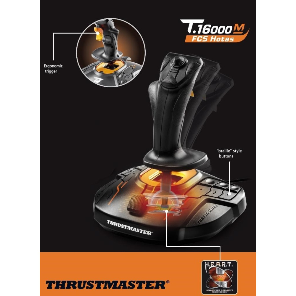 米特3C數位-Thrustmaster T16000M FCS 圖馬思特 模擬飛行搖桿 可支援PC-細節圖4