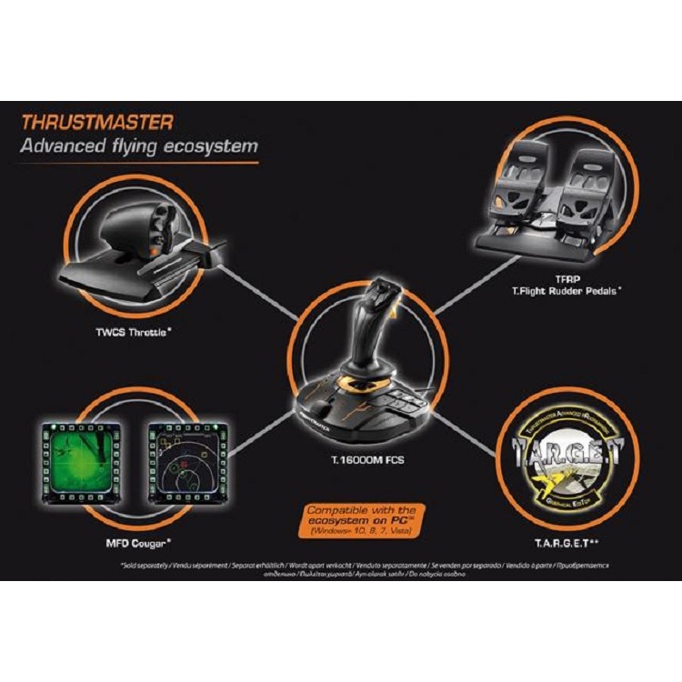 米特3C數位-Thrustmaster T16000M FCS 圖馬思特 模擬飛行搖桿 可支援PC-細節圖5