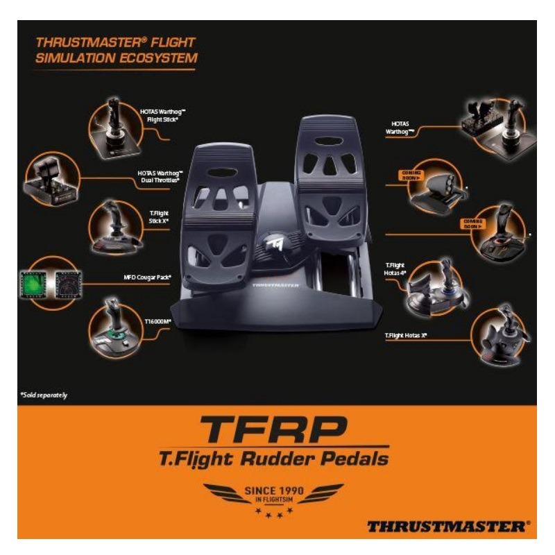 米特3C數位–THRUSTMASTER TFRP Rudder Pedals 飛行腳踏系統-細節圖4