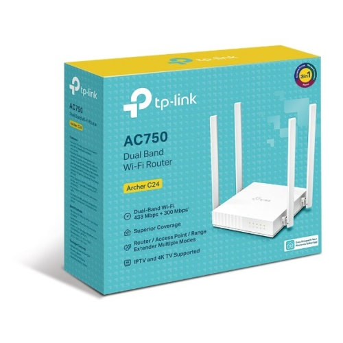 米特3C數位–TP-LINK Archer C24 AC750 WiFi 無線網路/AC雙頻/分享器/路由器