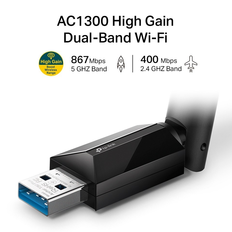 米特3C數位–TP-LINK Archer T3U Plus AC1300 高增益無線雙頻 USB 網卡-細節圖3