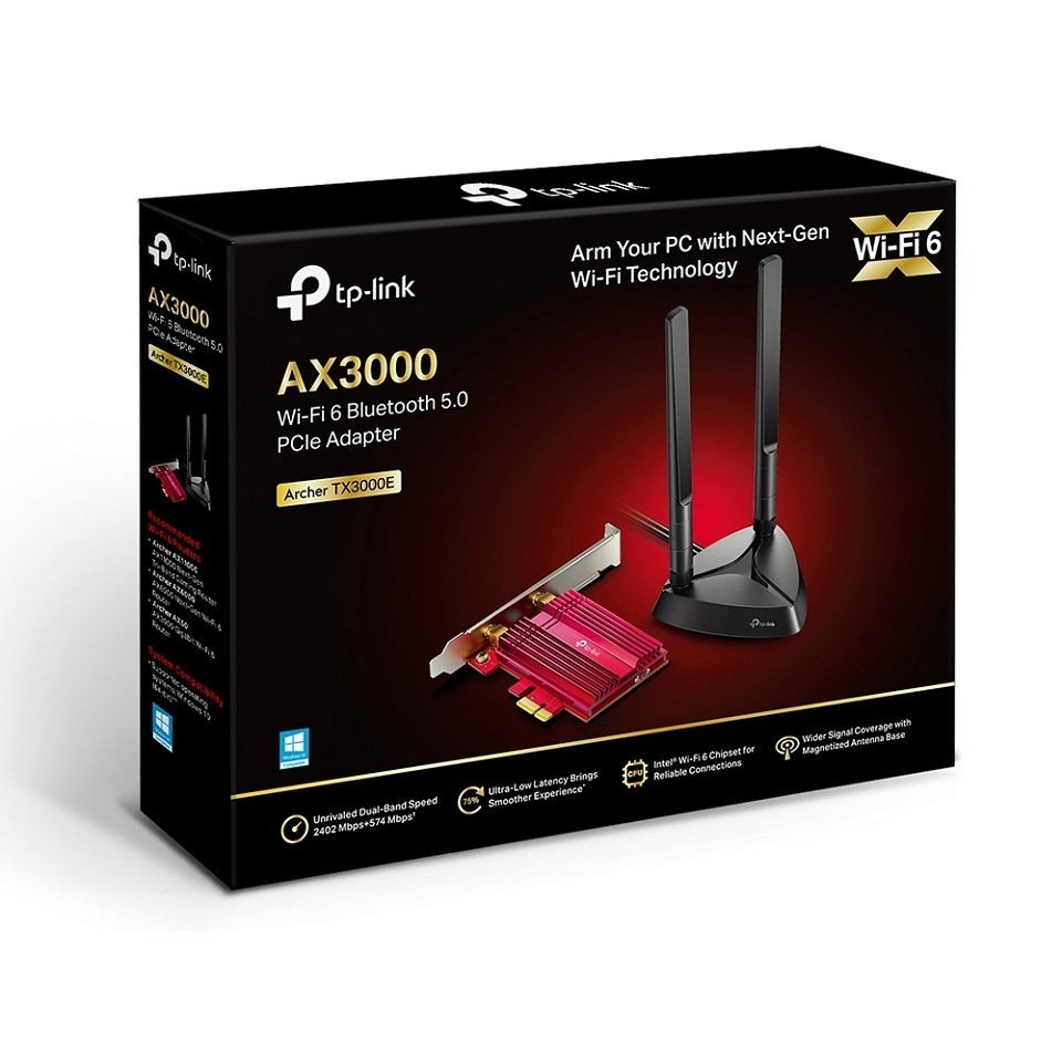 TP-LINK Archer TX3000E AX3000 Wi-Fi 6 藍牙 5.0 PCIe 無線網路卡-細節圖2