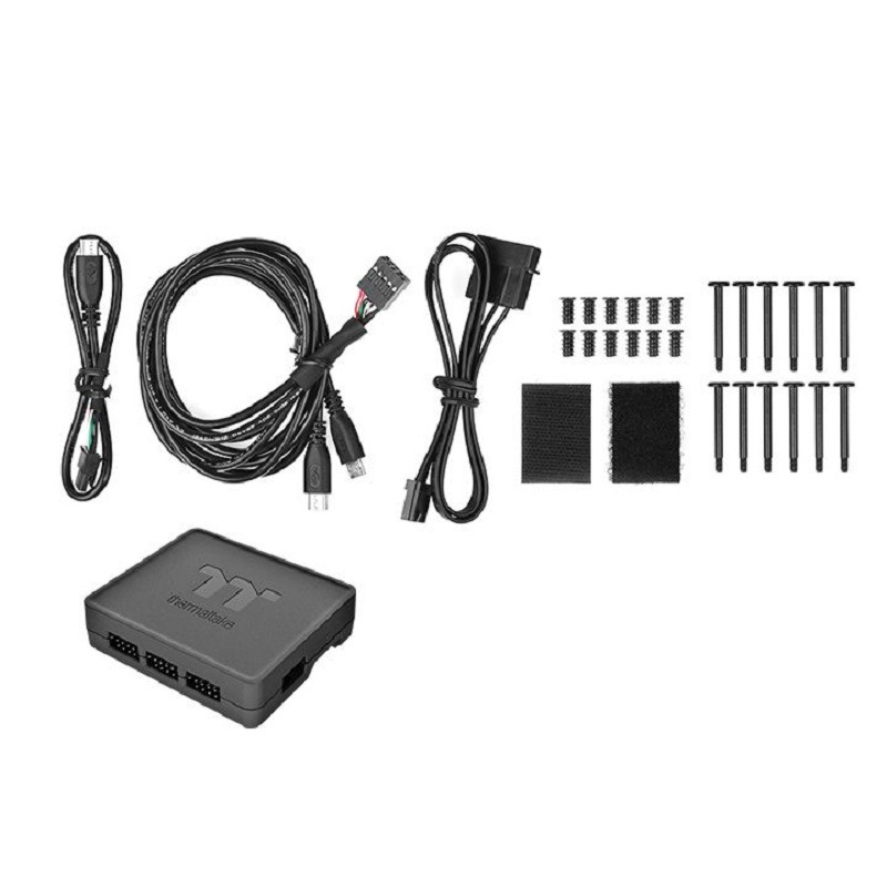 米特3C數位–曜越Riing Quad 12 RGB水冷排風扇頂級版/三顆/黑色/白色-細節圖5