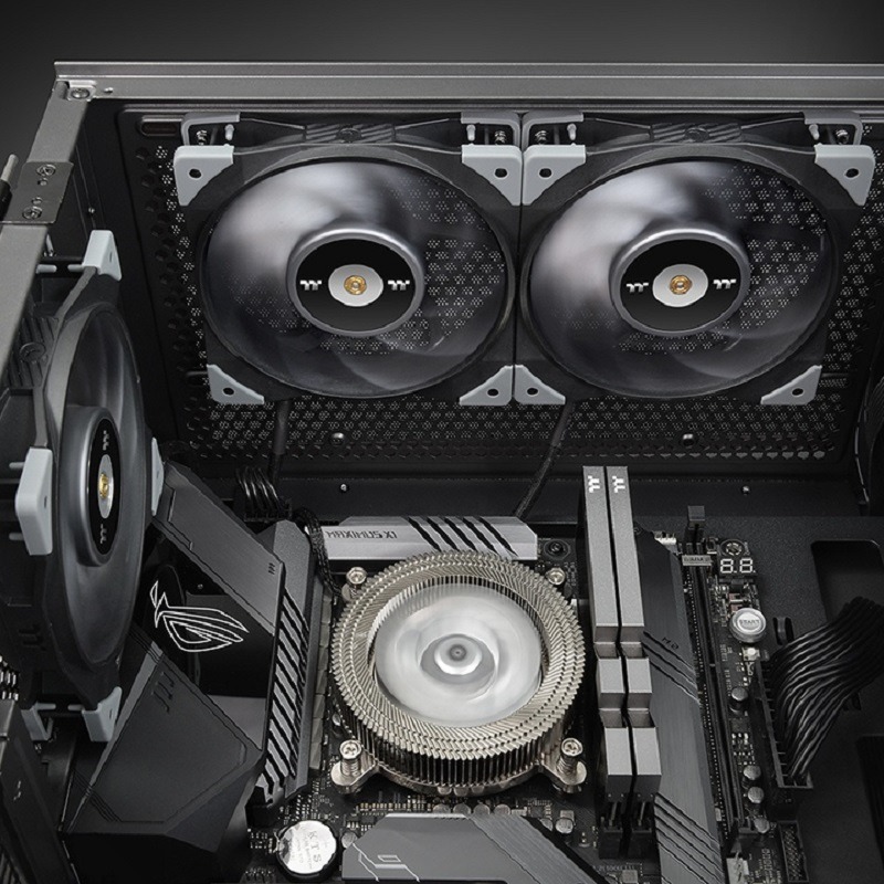 米特3C數位–曜越 鋼影 TOUGHFAN 12 Turbo 高風壓風扇 黑色/單顆/CL-F121-PL12GM-A-細節圖4