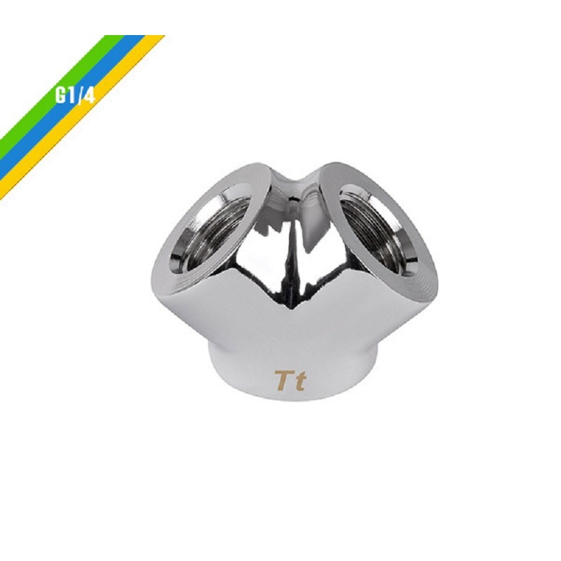 曜越 Pacific G1/4 Y型管接頭/銀CL-W054-CU00SL-A黑/CL-W054-CU00BL-A-細節圖2