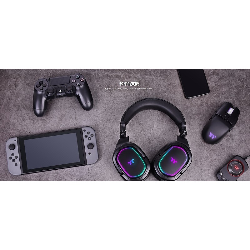 米特3C數位–Thermaltake曜越 ARGENT H5 RGB 7.1電競耳機 GHT-THF-DIECBK-31-細節圖4