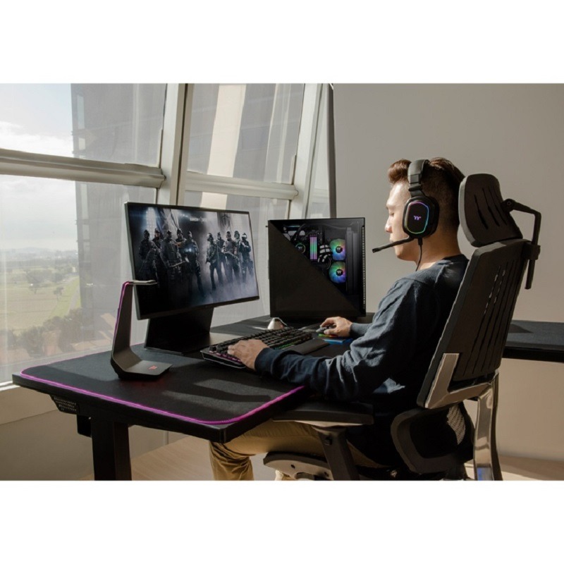 米特3C數位–曜越 鋼影 ToughDesk 500L RGB 電競桌/GGD-EDL-BKEINX-01-細節圖5