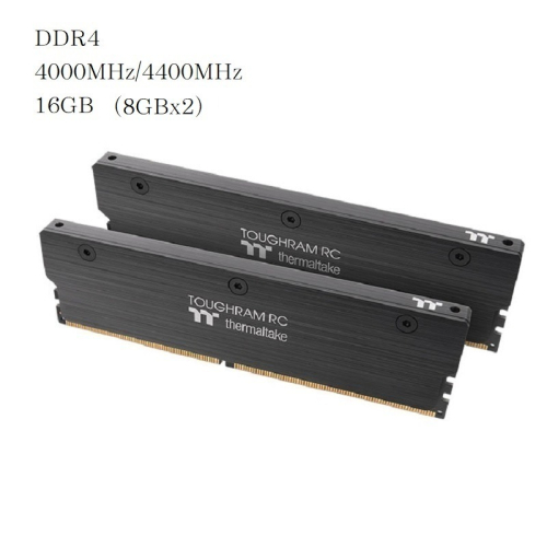 米特3C數位–曜越 鋼影 TOUGHRAM RC 記憶體 DDR4 4000MHz/4400MHz 16GB-黑色