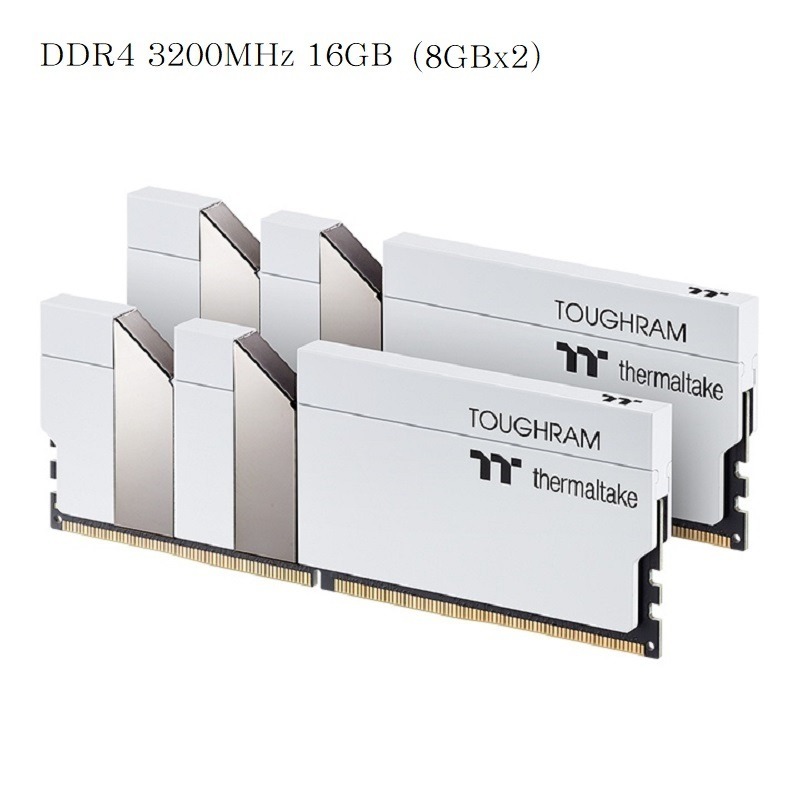 曜越 TOUGHRAM 記憶體 DDR4 3200MHz/3600MHz/4000MHz/4400MHz(8GBx2)白-細節圖2