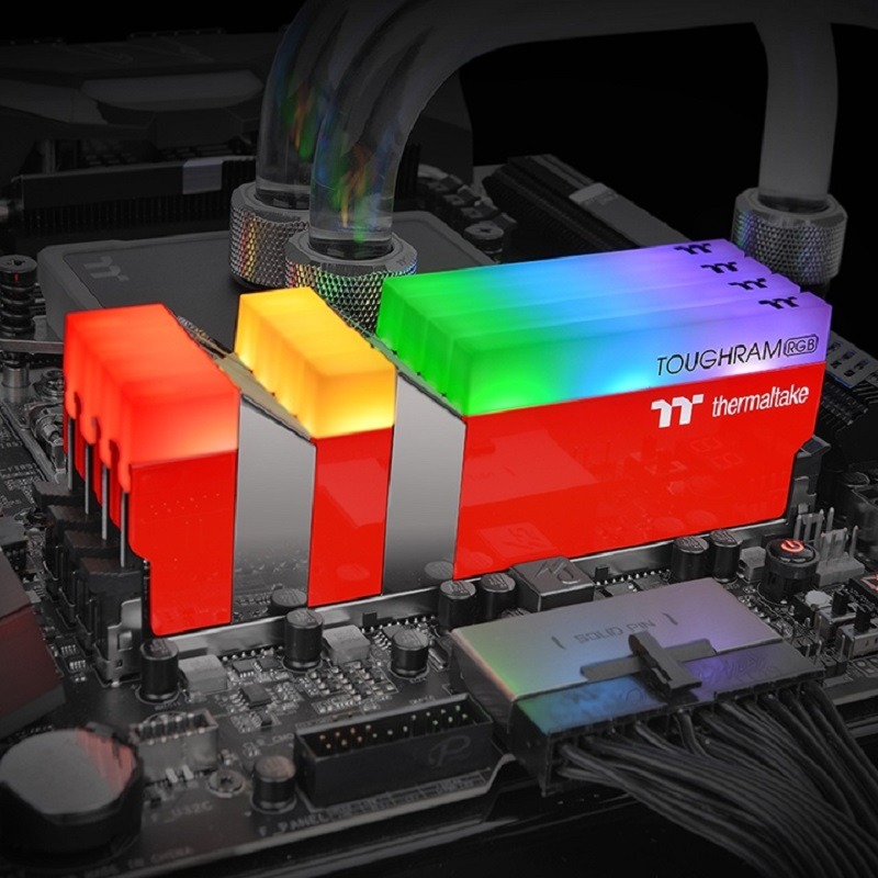 曜越 鋼影 TOUGHRAM RGB 記憶體 DDR4 3600MHz(8GBx2)競速紅/尊爵金/松石綠/競速綠-細節圖6