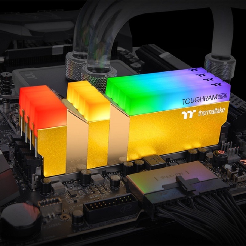 曜越 鋼影 TOUGHRAM RGB 記憶體 DDR4 3600MHz(8GBx2)競速紅/尊爵金/松石綠/競速綠-細節圖7