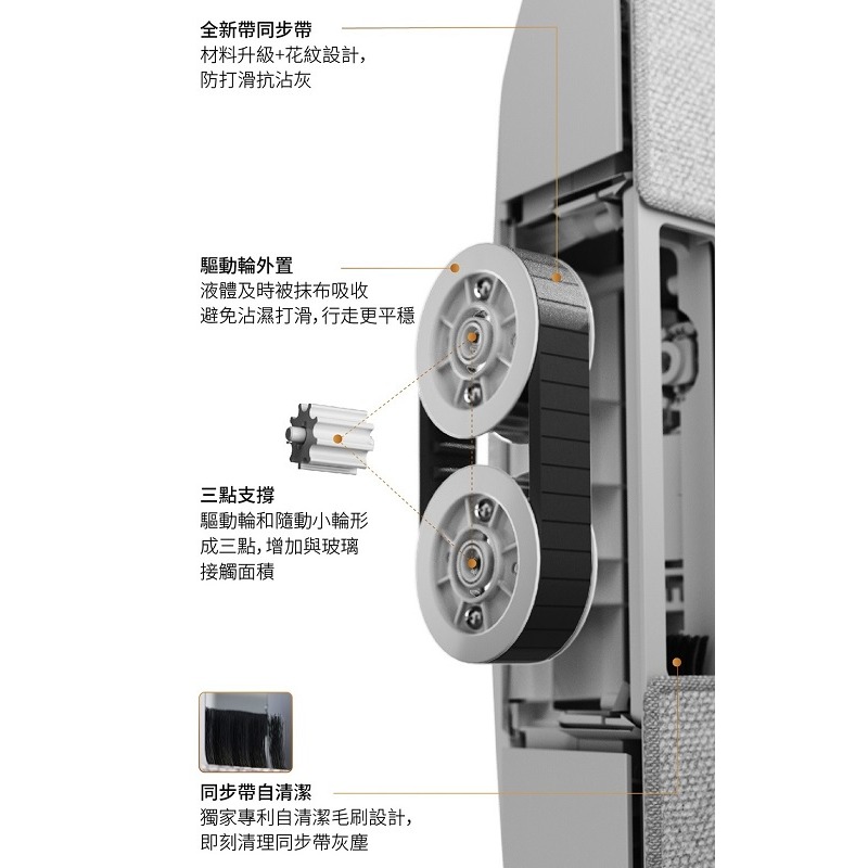 米特3C數位–ECOVACS 科沃斯 GLASSBOT W1 PRO 雙向噴水智慧擦窗機器人-細節圖7