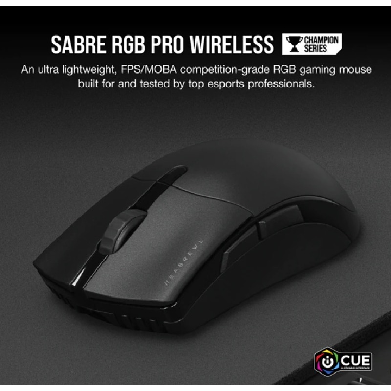 米特3C數位–CORSAIR 海盜船 SABRE RGB PRO 無線滑鼠/CH-9313211-AP-細節圖2