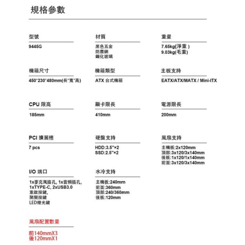 米特3C數位–TrendSonic 翰欣 9445G EATX 電源下置 掀闔式玻璃 電腦機殼-細節圖5