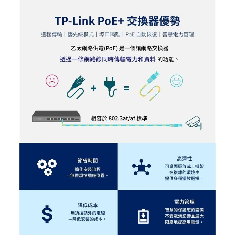TP-Link TL-SG2210MP JetStream 10埠Gigabit智慧型交換器 8埠PoE+【案廠規劃】-細節圖5