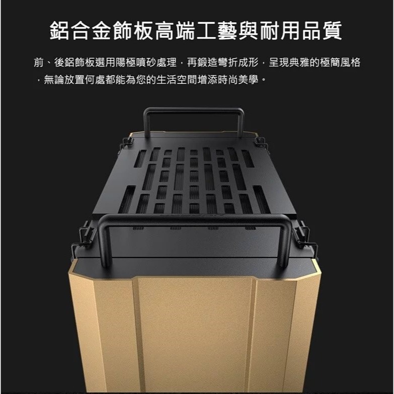 米特3C數位–COUGAR 美洲獅 DUST 2 Mini ITX 機箱 電腦機殼 沙漠黃/鐵灰色-細節圖4