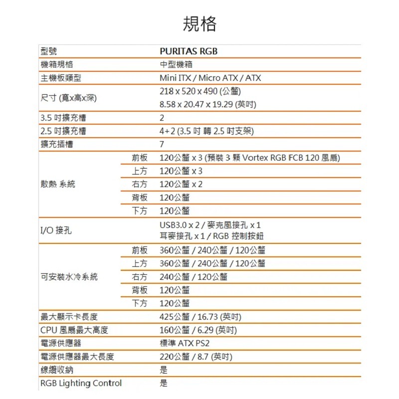 米特3C數位–COUGAR 美洲獅 PURITAS RGB 全鋼化玻璃中塔電腦機殼-細節圖5