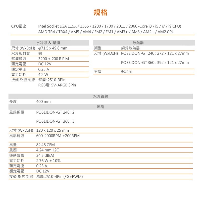 米特3C數位–COUGAR 美洲獅 POSEIDON GT 360 一體式水冷散熱器-細節圖7