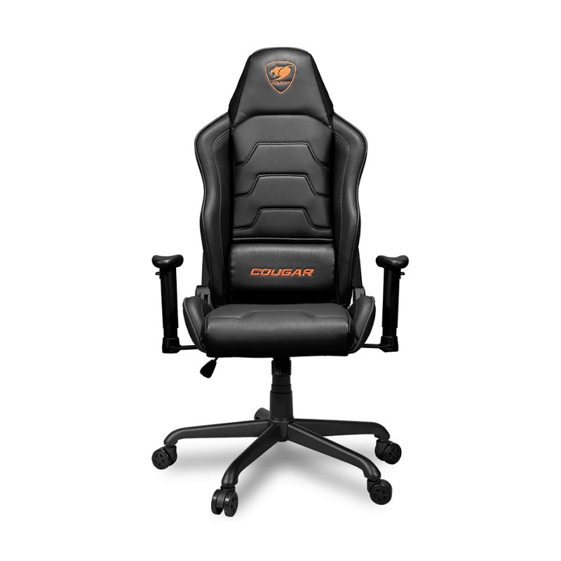 米特3C數位–COUGAR 美洲獅 ARMOR AIR 皮革電競椅 黑色/黑橘-細節圖2