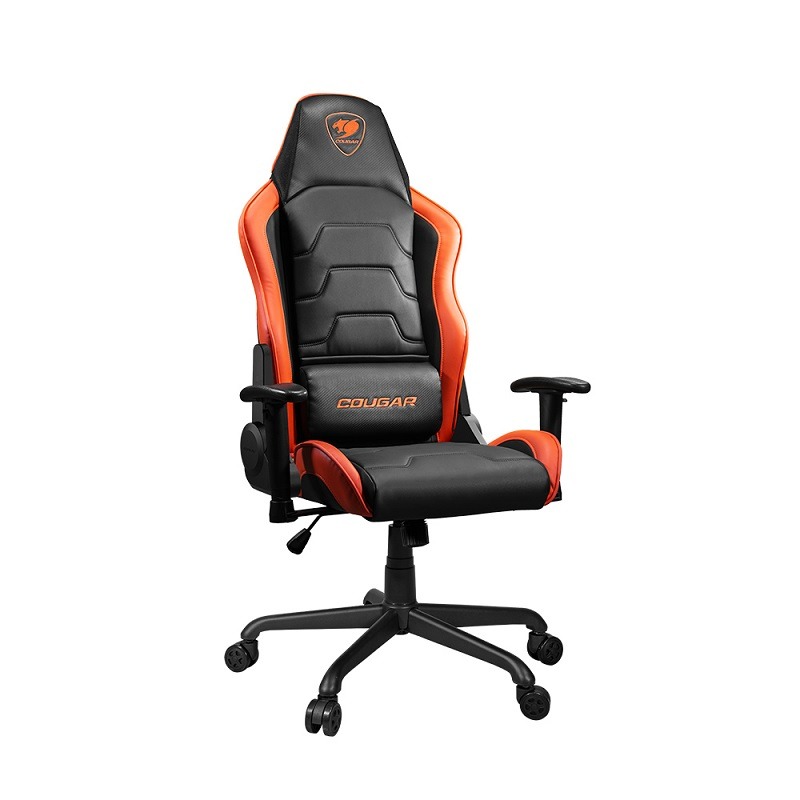 米特3C數位–COUGAR 美洲獅 ARMOR AIR 皮革電競椅 黑色/黑橘-細節圖3