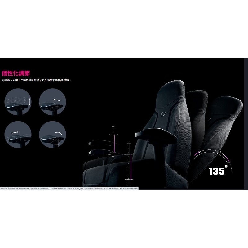 米特3C數位–Cooler Master 酷碼 SynkX 音波震動電競椅/黑/IXC-SX1-I-US1-細節圖3