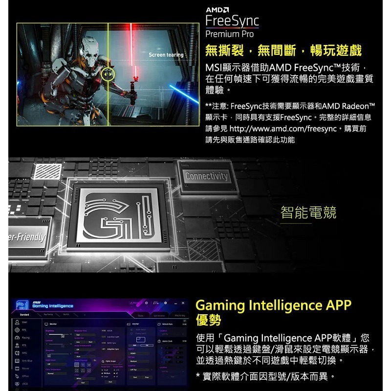 米特3C數位–MSI 微星 MAG 323UPF 32型 160Hz 4K HDR電競螢幕-細節圖4