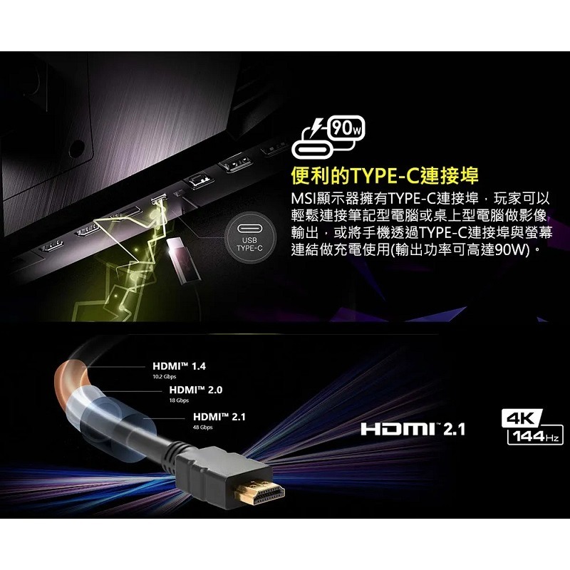 米特3C數位–MSI 微星 MAG 323UPF 32型 160Hz 4K HDR電競螢幕-細節圖7