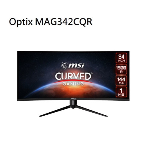 米特3C數位–MSI 微星 Optix MAG342CQR 21:9/144hz/HDMI 34型曲面電競螢幕
