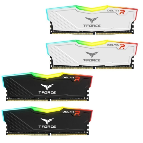 十銓 T-FORCE DELTA 炫光 DDR4 3600 雙通道16GB/32GB 黑/白/CL18