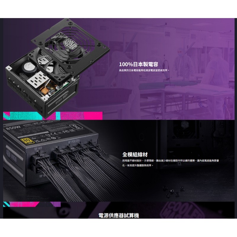 米特3C數位–CoolerMaster 酷碼 V SFX Gold 850W ATX3.0 黑色/白色-細節圖6