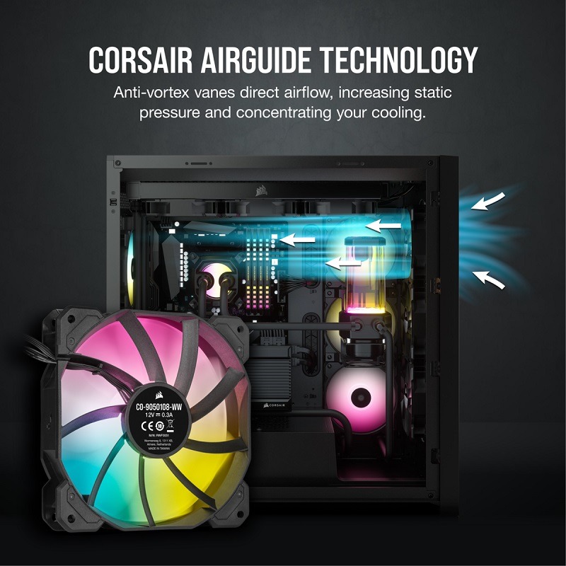 米特3C數位–Corsair 海盜船 SP120 RGB ELITE 單風扇/CO-9050108-WW-細節圖3