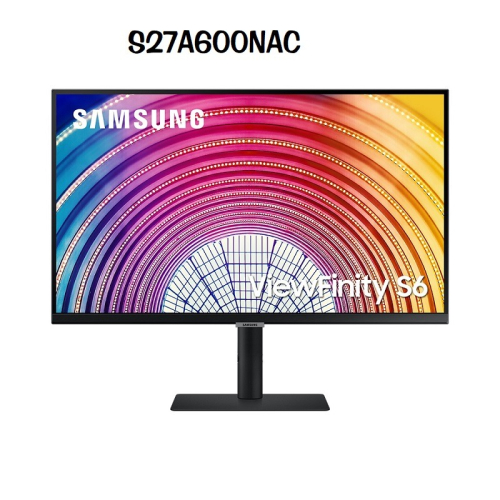 米特3C數位–SAMSUNG 三星 S6 S27A600NAC 黑色 27型 IPS護眼2K窄邊美型電腦螢幕