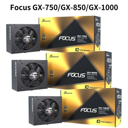 米特3C數位–海韻 Focus GX-750/GX-850/GX-1000 ATX3.0 金牌全模組電源供應器