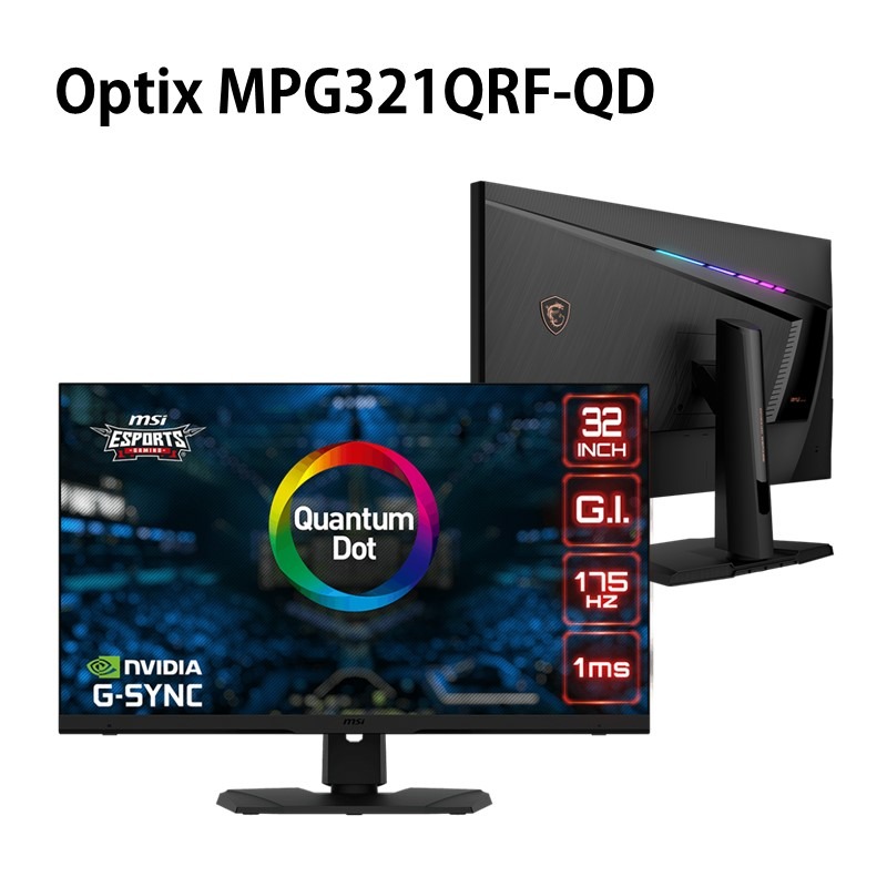 米特3C數位–MSI 微星 MPG321QRF-QD 量子點/IPS/2K/175Hz/1ms/HDR600 32吋螢幕