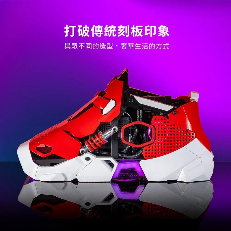 米特3C數位–酷碼 Sneaker X I5-14600K/Z790I/RTX4070 球鞋造型機殼主機-細節圖2