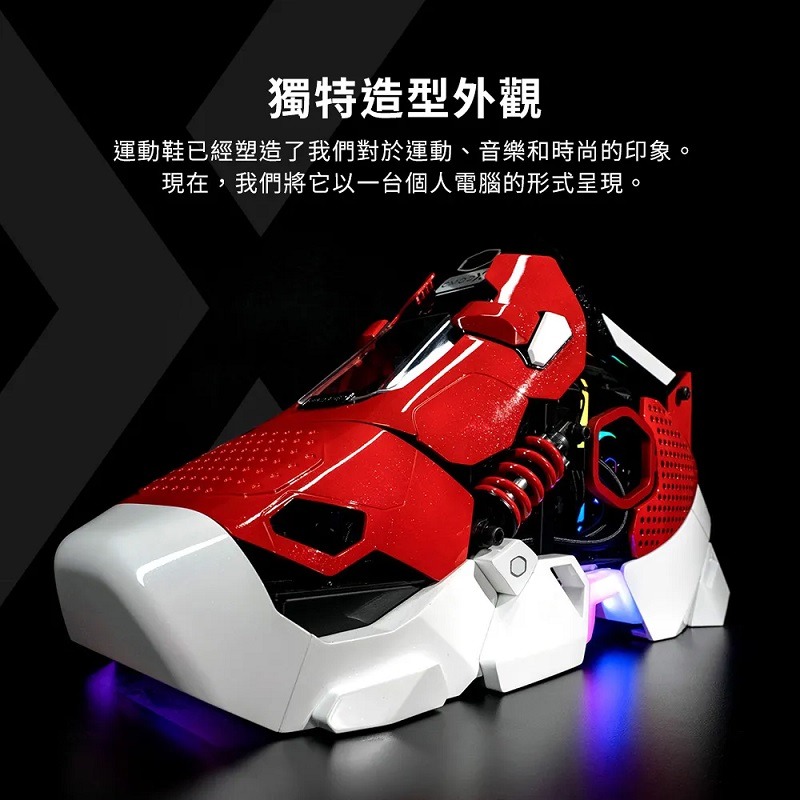 米特3C數位–酷碼 Sneaker X I5-14600K/Z790I/RTX4070 球鞋造型機殼主機-細節圖3