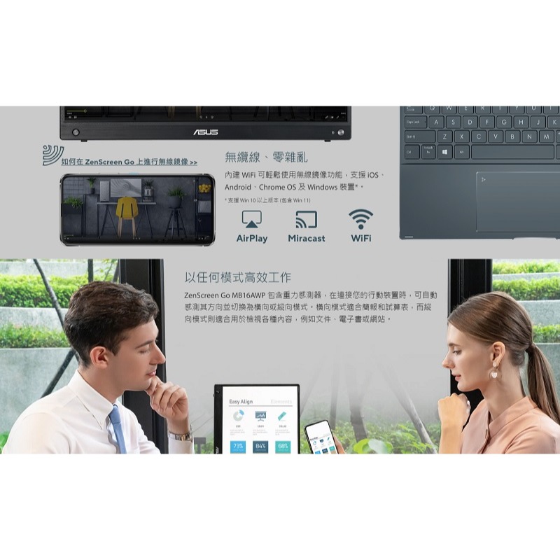 米特3C數位–ASUS 華碩 ZenScreen MB16AWP IPS/Type-C 15.6吋IPS可攜式螢幕-細節圖4