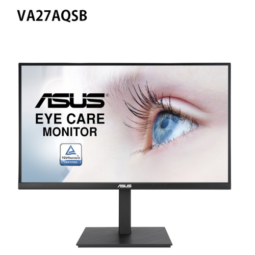米特3C數位–ASUS 華碩 VA27AQSB WQHD/IPS/無邊框/75Hz/低藍光/不閃屏 27吋護眼螢幕