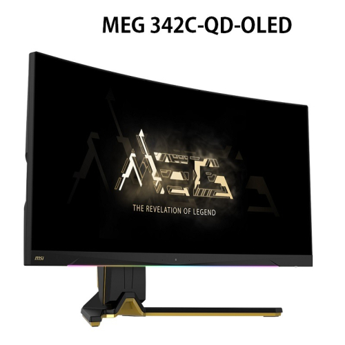 米特3C數位–MSI 微星 MEG 342C-QD-OLED 34型/175Hz/OLED/HDMI2.1 曲面電競螢幕