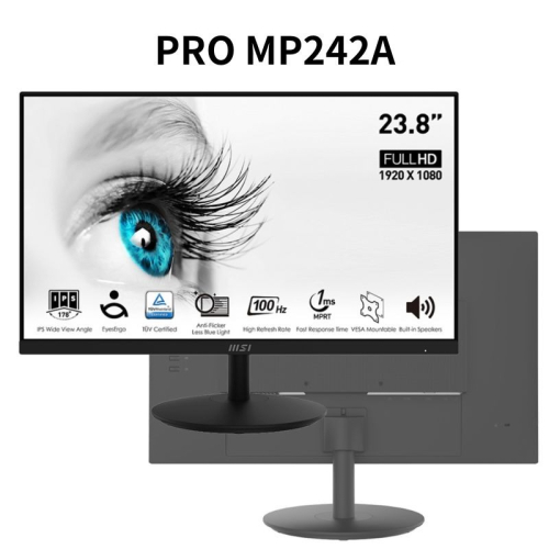米特3C數位–MSI 微星 PRO MP242A 24型 FHD IPS商用螢幕