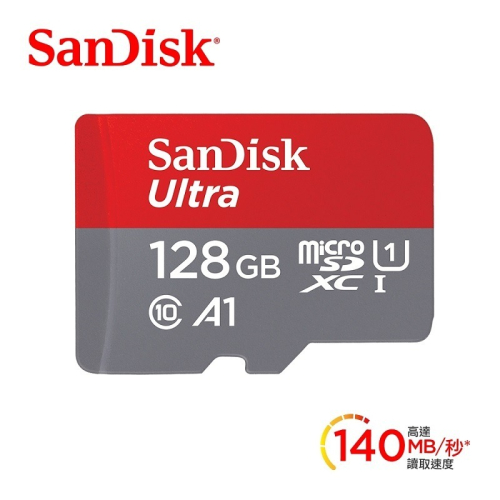 米特3C數位–SanDisk 128GB Ultra Micro SDXC A1 UHS-I 記憶卡140MB/s無轉卡