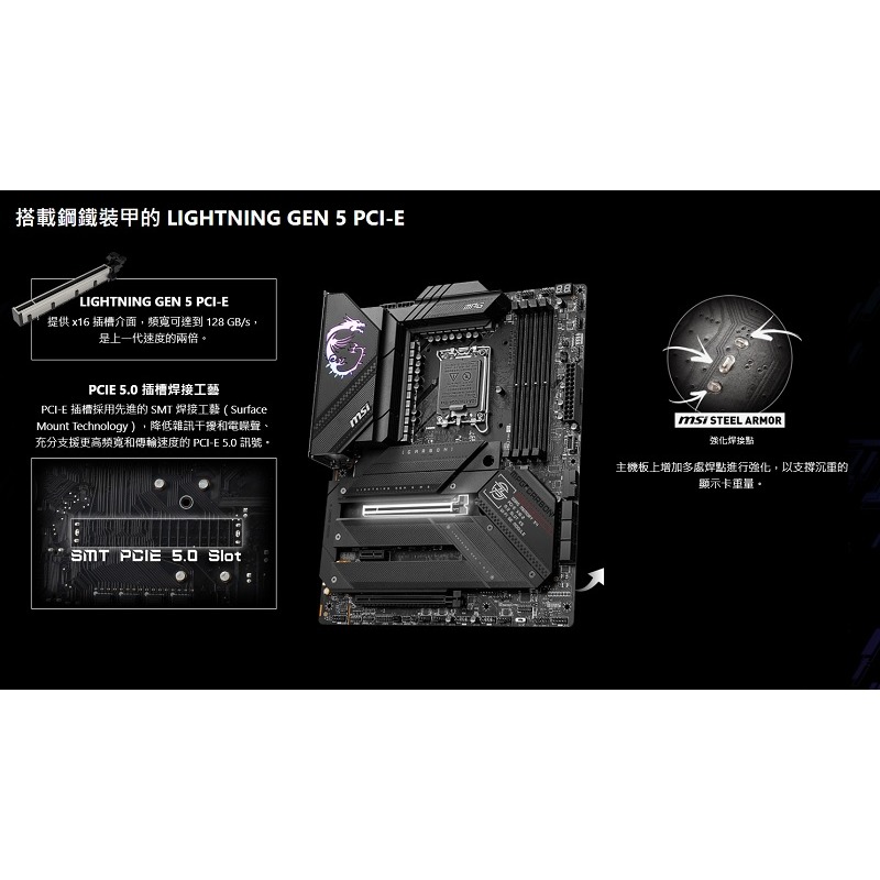 米特3C數位–MSI 微星 MPG Z790 CARBON WIFI Intel主機板-細節圖5