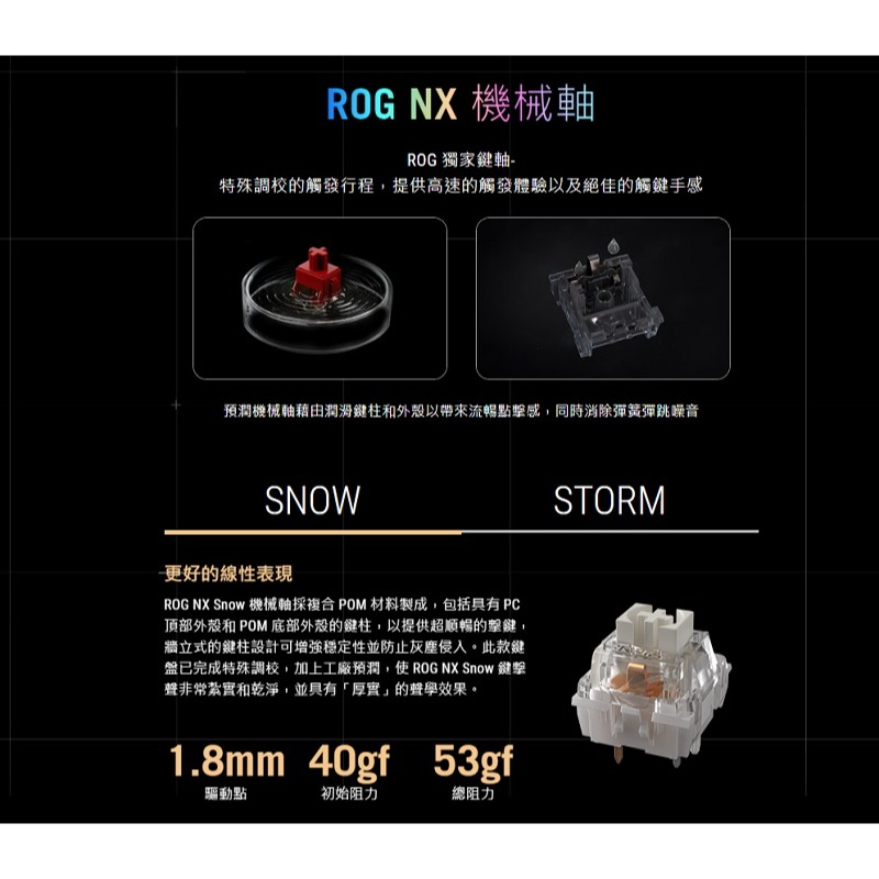 米特3C數位–華碩 STRIX SCOPE II 96 WL/PBT 三模電競鍵盤/STORM軸/SNOW軸-細節圖6