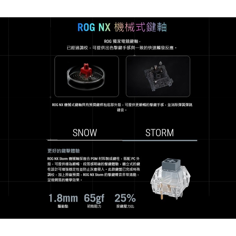 米特3C數位–ASUS 華碩 ROG STRIX SCOPE II PBT 機械式電競鍵盤 STORM軸/SNOW軸-細節圖7