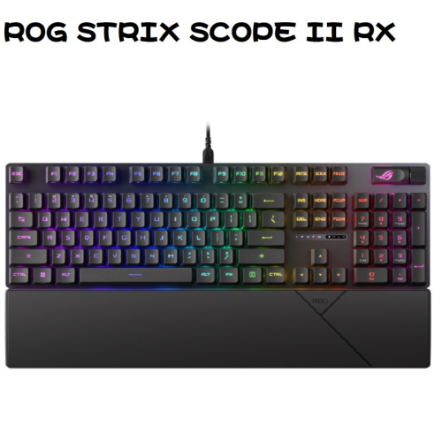 米特3C數位–ASUS 華碩 ROG STRIX SCOPE II RX 電競機械式鍵盤 紅軸/青軸