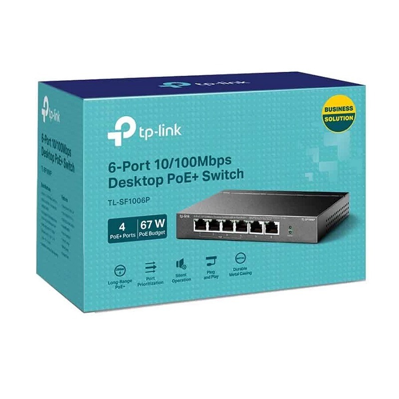 TP-Link TL-SF1006P 6 埠 10/100Mbps 桌上型交換器(含 4 埠 PoE+)【案廠規劃】-細節圖6