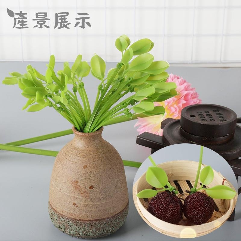 ▶台灣現貨◀ 小草束帶  綠色小草 療癒小物 樹葉束帶 綁線帶 機車裝飾 塑膠束帶 葉子束帶 裝飾束帶-細節圖7