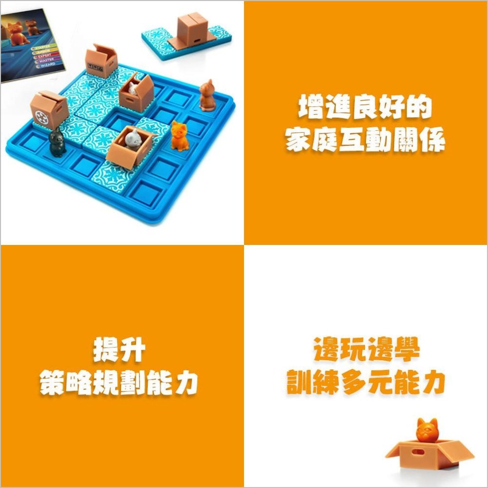 躲貓貓(和誼)【比利時SMART GAMES益智桌遊~訓練多元能力：策略規劃、空間概念、解決問題、邏輯推理、專注力】-細節圖4