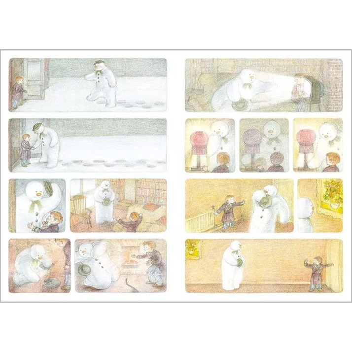 雪人(上誼)【45周年特別紀念版、最經典的繪本：無字書/真摰友誼&珍惜擁有/簡單而真誠、最溫暖的祝福】-細節圖4