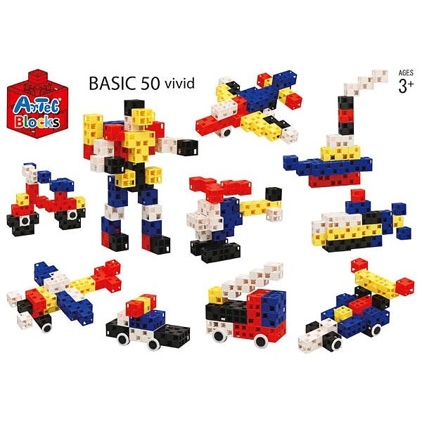 ArTec日本彩色積木-百變創意組(信誼/和誼)【方形插孔設計，可多方向串接，有效提升空間智能】-細節圖2